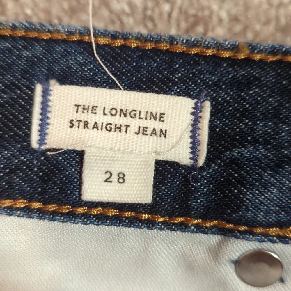 Madewell Women's Longline Straight Dark Blue 28 - Picture 3 of 5